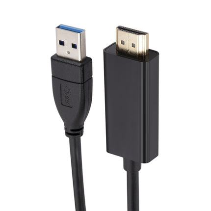 USB3.0 to HDMI Conversion Cable, Length 1.8m(Black)-garmade.com
