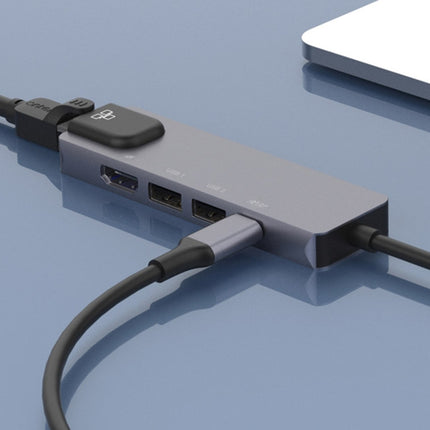 Onten OTN-UC920S USB-C / Type-C Portable Multifunctional HUB Docking Station-garmade.com