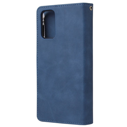 For Galaxy S20+ Multifunctional Horizontal Flip Leather Case, with Card Slot & Holder & Zipper Wallet & Photo Frame(Blue)-garmade.com