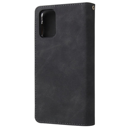 For Galaxy S20+ Multifunctional Horizontal Flip Leather Case, with Card Slot & Holder & Zipper Wallet & Photo Frame(Black)-garmade.com