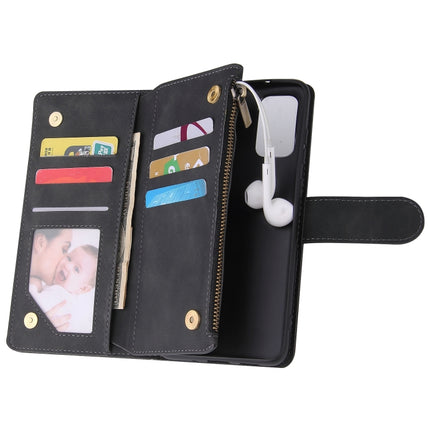 For Galaxy S20+ Multifunctional Horizontal Flip Leather Case, with Card Slot & Holder & Zipper Wallet & Photo Frame(Black)-garmade.com