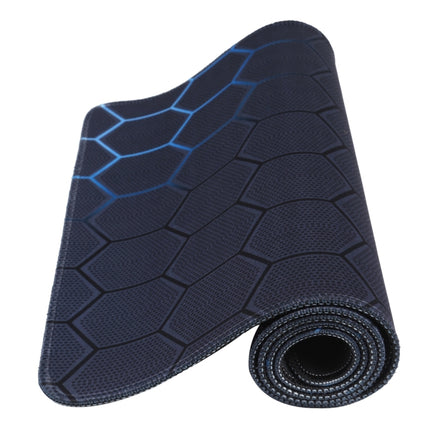 Anti-Slip Rubber Cloth Surface Game Mouse Mat Keyboard Pad, Size:60 x 30 x 0.2cm(Blue Honeycomb)-garmade.com