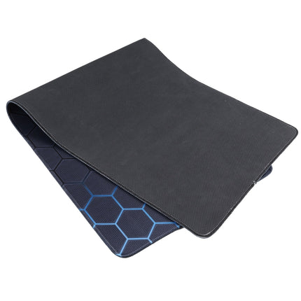 Anti-Slip Rubber Cloth Surface Game Mouse Mat Keyboard Pad, Size:80 x 30 x 0.2cm(Blue Honeycomb)-garmade.com