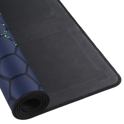 Anti-Slip Rubber Cloth Surface Game Mouse Mat Keyboard Pad, Size:80 x 30 x 0.2cm(Green Honeycomb)-garmade.com