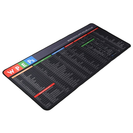 Anti-Slip Rubber Cloth Surface Game Mouse Mat Keyboard Pad, Size:80 x 30 x 0.2cm(Shortcut Keys)-garmade.com