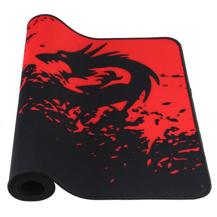 Anti-Slip Rubber Cloth Surface Game Mouse Mat Keyboard Pad, Size:80 x 30 x 0.2cm(Red Dragon)-garmade.com