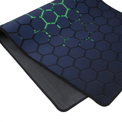 Anti-Slip Rubber Cloth Surface Game Mouse Mat Keyboard Pad, Size:90 x 40 x 0.2cm(Green Honeycomb)-garmade.com