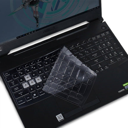 For Asus Plus FA706IU 17.3 inch Transparent and Dustproof TPU Laptop Keyboard Protective Film-garmade.com