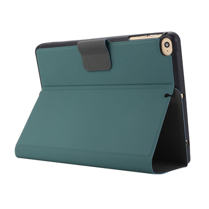 For iPad mini 5 / 4 / 3 / 2 / 1 Electric Pressed Texture Horizontal Flip Leather Case with Holder & Pen Slot(Pine Green)-garmade.com