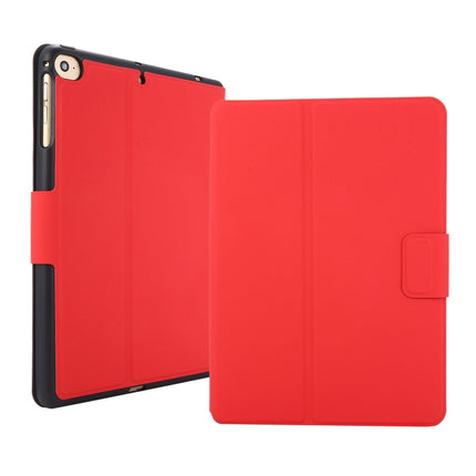 For iPad mini 5 / 4 / 3 / 2 / 1 Electric Pressed Texture Horizontal Flip Leather Case with Holder & Pen Slot(Red)-garmade.com