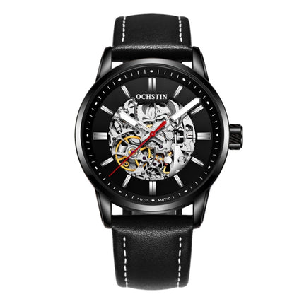 OCHSTIN 62001B Master Series Hollow Mechanical Men Watch(Black)-garmade.com