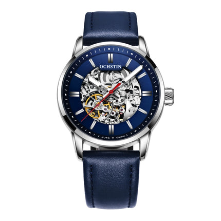 OCHSTIN 62001B Master Series Hollow Mechanical Men Watch(Blue)-garmade.com