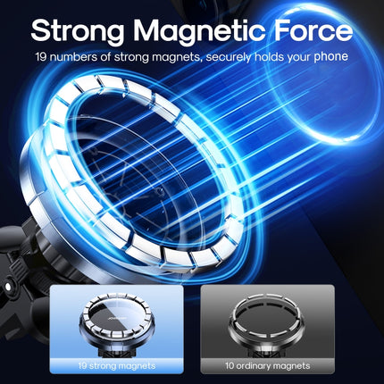 JOYROOM JR-ZS313 Magnetic Ring Car Air Vent Phone Mount(Space Grey)-garmade.com