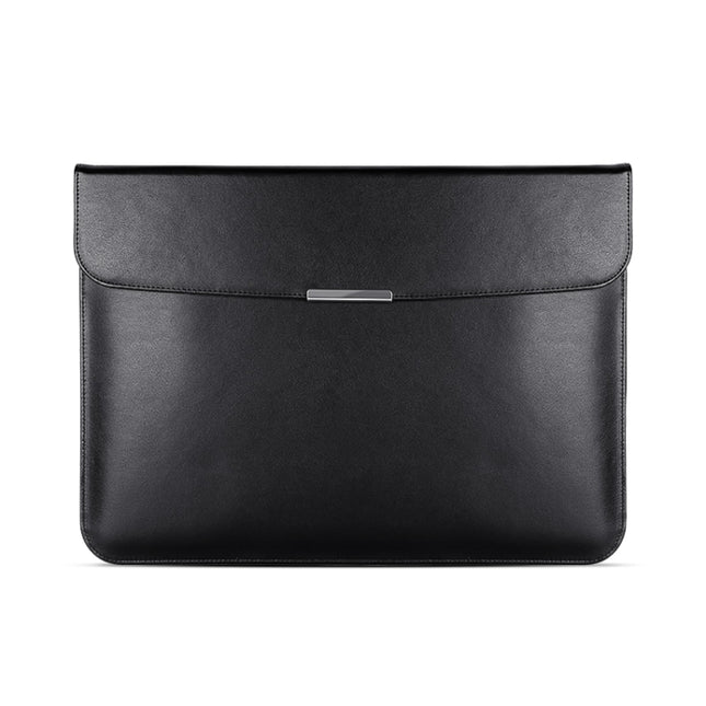 For 15 / 15.4 / 16 inch Laptop Ultra-thin Leather Laptop Sleeve(Black)-garmade.com