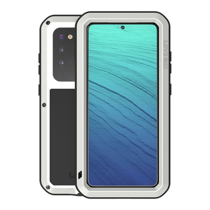 For Galaxy S20 LOVE MEI Metal Shockproof Waterproof Dustproof Protective Case(Silver)-garmade.com