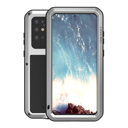 For Galaxy S20 Plus LOVE MEI Metal Shockproof Waterproof Dustproof Protective Case(Silver)-garmade.com