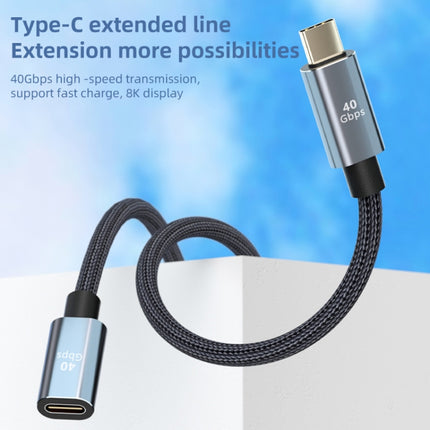 USB4.0 40Gbps Type-C Male to Female Extension Cable, Length:0.5m-garmade.com