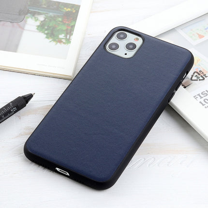 For iPhone 11 Lambskin Texture Protective Case(Blue)-garmade.com