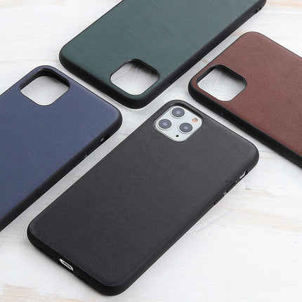 For iPhone 11 Pro Lambskin Texture Protective Case(Black)-garmade.com