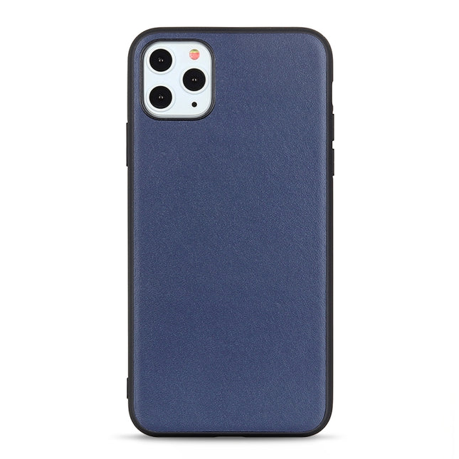 For iPhone 11 Pro Lambskin Texture Protective Case(Blue)-garmade.com