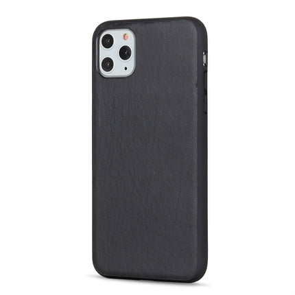 For iPhone 11 Pro Max Lambskin Texture Protective Case(Black)-garmade.com