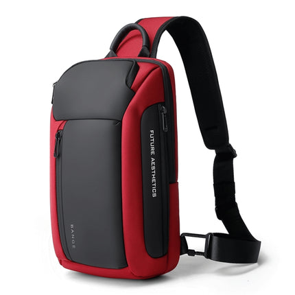 BANGE BG-7566 Oxford Fashion Waterproof Shoulder Chest Bag(Red)-garmade.com