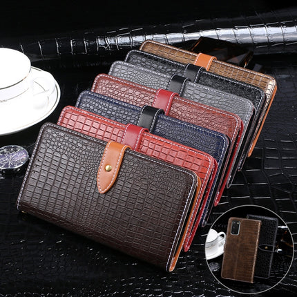 For Galaxy S20 idewei Crocodile Texture Horizontal Flip Leather Case with Holder & Card Slots & Wallet(Black)-garmade.com