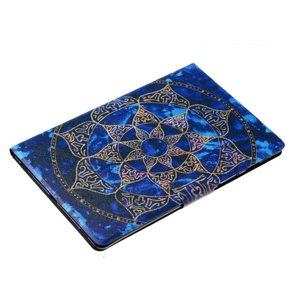 For iPad Pro 10.5 Coloured Drawing Pattern Horizontal Flip Leather Case with Holder & Card Slot & Sleep / Wake-up Function(Blue Mandala)-garmade.com