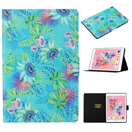 For iPad Pro 10.5 Coloured Drawing Pattern Horizontal Flip Leather Case with Holder & Card Slot & Sleep / Wake-up Function(Flowers)-garmade.com
