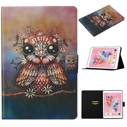For iPad Pro 10.5 Coloured Drawing Pattern Horizontal Flip Leather Case with Holder & Card Slot & Sleep / Wake-up Function(Owl)-garmade.com