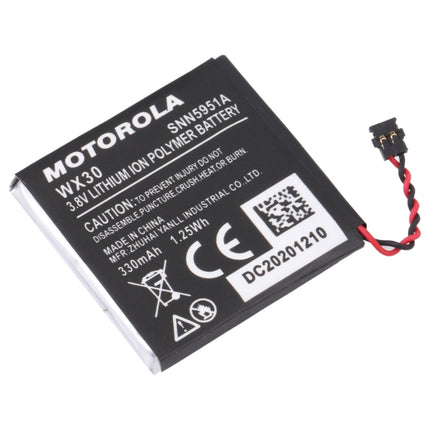 For Motorola Moto 360 1st-Gen 2014 330mAh WX30 SNN5951A Battery Replacement-garmade.com