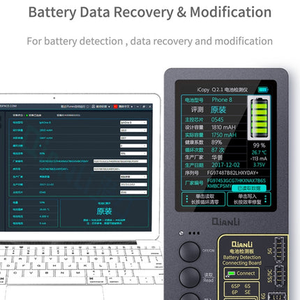 For iPhone 6 - 13 Pro Max Qianli iCopy Plus 2.2 Repair Detection Programmer, Model:Battery Module-garmade.com