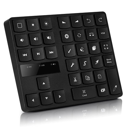 533 Bluetooth 5.0 Painting Keyboard 35 keys Keypad Wireless Digital keyboard(Black)-garmade.com