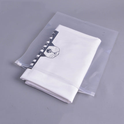 100 PCS Lot Storage Bag PE Zipper Lock Portable Travel Pouch Home Storage Organizati Pocket Clothes Storage, Size:27 x 35cm(Transparent 12 Silk)-garmade.com