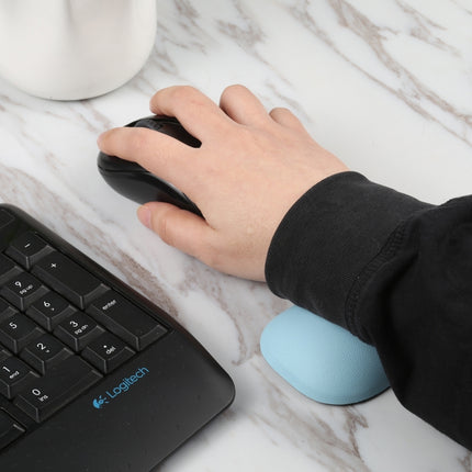 Silicone Rubber Wrist Guard Mouse Holder(Blue)-garmade.com
