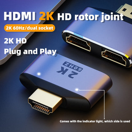 2 in 1 2K 60Hz HDMI Adapter with Indicator Lights-garmade.com
