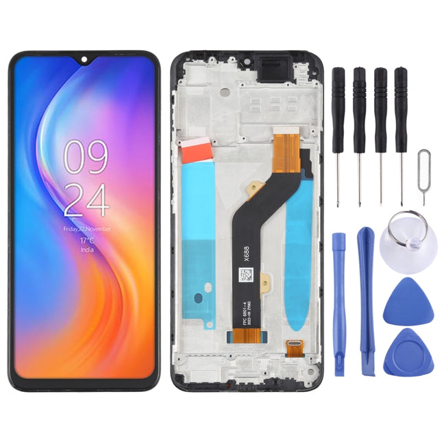 OEM LCD Screen For Tecno Spark 7P Digitizer Full Assembly with Frame-garmade.com