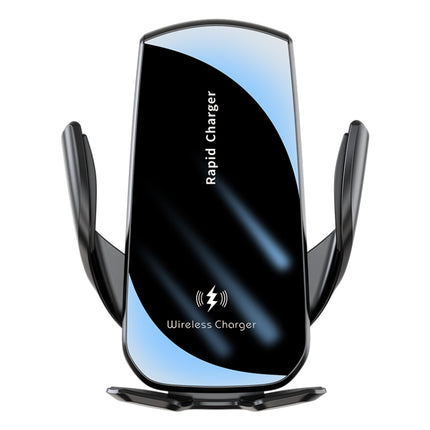 V5 15W Smart Induction Wireless Charger Car Phone Holder(Black)-garmade.com