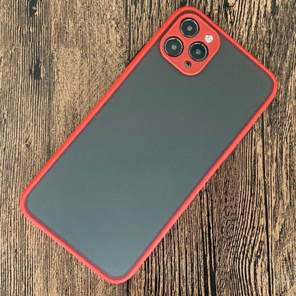For iPhone 11 Pro Shockproof Frosted TPU + PC Protective Case(Red)-garmade.com
