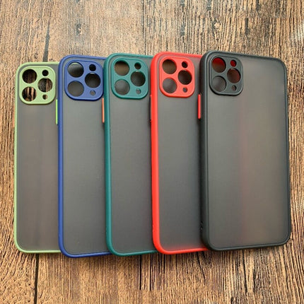 For iPhone 11 Pro Shockproof Frosted TPU + PC Protective Case(Black)-garmade.com