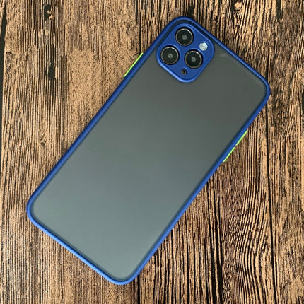 For iPhone 11 Pro Shockproof Frosted TPU + PC Protective Case(Blue)-garmade.com