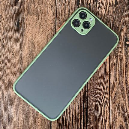 For iPhone 11 Shockproof Frosted TPU + PC Protective Case(Matcha Green)-garmade.com