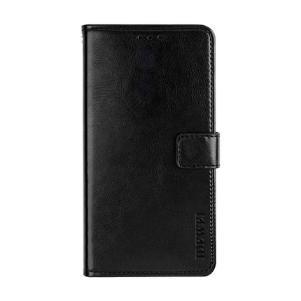 For iPhone 11 Pro idewei Crazy Horse Texture Horizontal Flip Leather Case with Holder & Card Slots & Wallet(Black)-garmade.com
