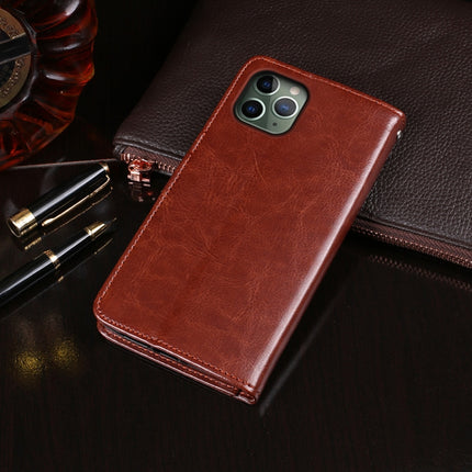 For iPhone 11 Pro idewei Crazy Horse Texture Horizontal Flip Leather Case with Holder & Card Slots & Wallet(Brown)-garmade.com