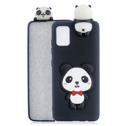 For Galaxy S20 Shockproof 3D Lying Cartoon TPU Protective Case(Panda with Red Bow)-garmade.com
