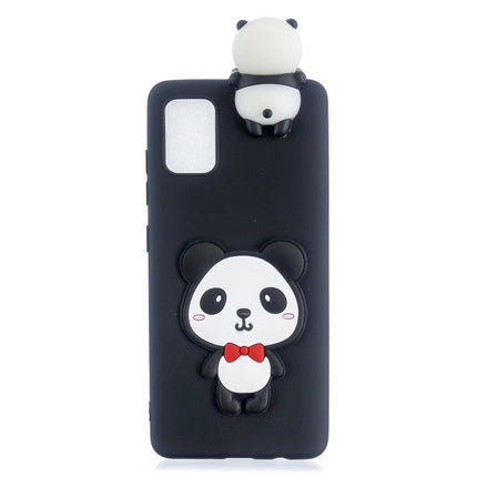 For Galaxy S20 Shockproof 3D Lying Cartoon TPU Protective Case(Panda with Red Bow)-garmade.com