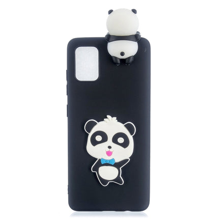 For Galaxy S20 Shockproof 3D Lying Cartoon TPU Protective Case(Panda with Blue Bow)-garmade.com