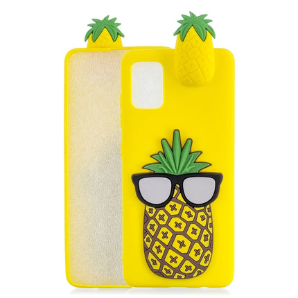 For Galaxy S20 Shockproof 3D Lying Cartoon TPU Protective Case(Pineapple)-garmade.com