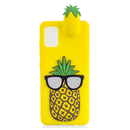 For Galaxy S20 Shockproof 3D Lying Cartoon TPU Protective Case(Pineapple)-garmade.com