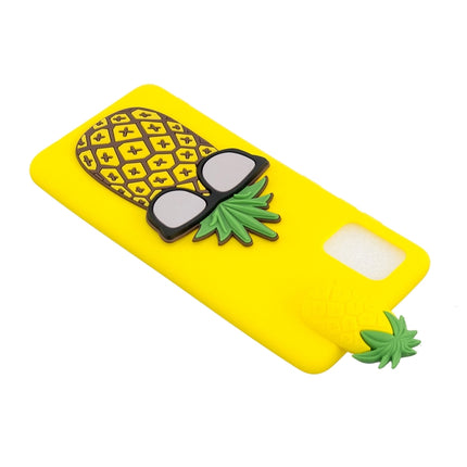 For Galaxy S20 Shockproof 3D Lying Cartoon TPU Protective Case(Pineapple)-garmade.com